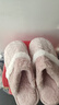 GOEWY棉拖鞋女秋冬季保暖女士棉拖厚底居家室内防滑毛绒拖鞋情侣可外穿 浪漫粉色【TPR防滑大底+保暖锁温+亲肤毛绒】 38-39 （适合38-39脚穿） 实拍图
