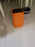 朴厨无盖垃圾桶18L家用双层大号客厅卧室厨房卫生间大容量纸篓橙色 实拍图