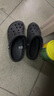 CROCS卡骆驰洞洞鞋贝雅男鞋女鞋轻便耐磨一脚蹬拖鞋休闲鞋|10126 【预售】黑色-001 40 (250mm) 实拍图
