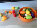 欣格儿童过家家切蔬菜水果玩具切切乐可剥仿真橘子收纳桶40件生日礼物 实拍图