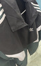 adidas经典宽松运动夹克外套男女春季阿迪达斯官方三叶草 黑色/绿色/白色   L   实拍图