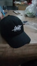 潮牌棒球帽子男女春夏季韩版棒球帽字母刺绣防晒遮阳帽鸭舌帽 黑色 均码 56 实拍图