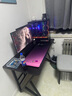灏森梦电脑桌台式电竞游戏桌椅套装碳纤维纹理组合桌子家用办公学习书桌 【Max-配件款】碳纤维+黑架120CM 实拍图