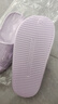 惠夫人凉拖鞋女夏季居家浴室防滑家用情侣可爱卡通室内洗澡凉拖男 水纹拖 紫色 38-39 (适合37-38码穿) 实拍图