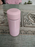 Debo 德铂保温杯304不锈钢内胆双层茶杯商务时尚车载泡茶学生杯子 粉色 150ml 实拍图