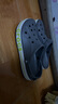 卡骆驰（CROCS）洞洞鞋贝雅卡骆班轻便耐磨一脚蹬休闲鞋|205089 石板灰/青柠绿-0GX 46 /47(300mm) 实拍图