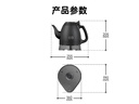 吉谷（K·KOU）茶台烧水壶 家用自动恒温电水壶食品级不锈钢无探头控温电热水壶 泡茶电茶壶 1L 【石墨黑】沸点恒温TA011B 实拍图