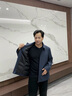 杉杉新国标鸭绒羽绒服男秋冬新款男士翻领厚款保暖行政夹克外套男 藏青色 XL /180【建议130-145斤】 实拍图