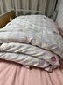南极人（Nanjiren）大豆纤维被子冬季棉被子1.5米x2米冬被被子秋冬宿舍单人被子被芯 泡泡纱原棉-白拼灰【A类母婴级】 150x200cm【约重6斤冬被】 实拍图