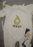 十月结晶婴儿衣服连体衣秋冬款纯棉新生儿男女宝宝哈衣爬服四季款 顺顺梨梨两件装 【A类纯棉】 52cm 【建议0-1个月宝宝】 实拍图