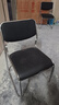 迈亚家具电脑椅办公椅职员会议洽谈接待椅可叠摞椅子办公家用椅麻将棋牌椅 黑色PU面（加厚19圆）2张起发 实拍图