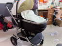 纽贝耳newber婴儿车 婴儿推车 婴儿车0-3岁用折叠可坐可躺带减震 可换向 黑白  遮阳防蚊罩+护脊睡板 实拍图
