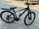 兰令MT300山地自行车成年人变速油碟刹减震前叉越野骑行代步赛车 消光灰【铝合金+油刹+可锁前叉】 29英寸【180-195cm】 27速-标准版 实拍图