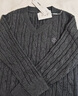 森马（Semir）森柔毛衫|毛衣女刺绣V领显瘦宽松2024绞花上衣复古风109724107014 实拍图