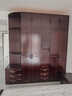 百裕达新中式紫金檀实木衣柜家具衣柜床全套一整套家用卧室衣厨 四门136.5cm衣柜  免费送装 实拍图