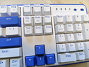红龙（REDRAGON）KS104三模机械键盘 无线键盘 全键热插拔gasket结构RGB背光104键游戏办公键盘 白蓝-火红轴 实拍图