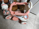 贝趣儿童三轮车1-3岁脚踏车宝宝遛娃神器婴儿推车溜溜车三合一手推车 【护栏转向推杆+遮阳棚+蓝牙】 粉 推骑两用0-6岁溜娃小孩自行车 实拍图
