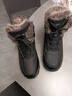 西域骆驼抗寒零下40度棉鞋男冬季加绒加厚保暖户外登山鞋东北雪地靴男大码 811黑色高帮加绒加厚 40 实拍图