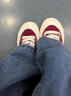 飞跃（Feiyue）女鞋透气帆布鞋男女冬季百搭纯色情侣款休闲鞋子女士运动板鞋潮 酒红色 38 实拍图