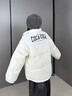 可口可乐（Coca-Cola） 棉衣男款PU皮拼接立领加厚棉袄外套冬季棉服潮流男装 白色 M 实拍图