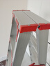 奥质梯子家用折叠人字梯加厚铝合金登高爬梯工程双侧多功能步梯合梯 加固加强版（六步）1.5米高 实拍图