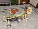 永久（FOREVER）永久儿童自行车永久自行车儿童 自行车3-6岁折叠自行车儿童单车 高配黄|一体轮+折叠+辅助轮+礼包 12寸|身高80-110cm 实拍图