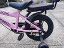 贝琦童（BEIQITONG）儿童自行车单车2-3-4-6-9-10岁男孩童车中大童女孩小孩宝宝脚踏车 尊享粉【一体轮】暴君轮靠背后座 14寸适合身高(90-105)CM 实拍图