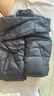 网易严选25新品90鸭绒超蓬羽绒服休闲面包服石墨烯保暖轻量抗菌防泼水 A款25秋冬立领-静谧黑 XL 实拍图