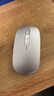万鱼智能语音无线蓝牙鼠标 三模静音办公鼠标适用小米华为苹果惠普联想笔记本台式电脑便携可充电 银色 实拍图
