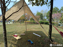 京安途户外露营黑胶车边天幕野营帐篷遮阳棚防晒防雨便携野餐装备8-12人 实拍图