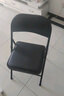 晨淘折叠椅子凳子靠背椅家用便携餐椅办公椅会议椅电脑椅培训椅-QP黑 实拍图