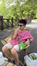 斯威（SWAY）轮滑鞋儿童溜冰鞋男女童初学套装中小学滑轮滑冰旱冰鞋成人直排轮 登绿八轮全闪+头盔护具+一体支架 M (适合6-12岁)平时鞋码31-36 实拍图