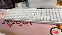 ikbc C108键盘机械键盘轴樱桃键盘电脑办公游戏键盘白色有线 红轴 实拍图