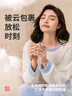 都市丽人女士睡衣套装纯色圆领米粒绒法兰绒珊瑚绒款2H1216 实拍图