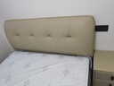 全友家居 头层牛皮真皮艺床奶油风床头软包靠背家用主卧室1.5米双人床 实拍图