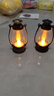 【露营灯】创意复古手提小夜灯网红迷你氛围小马灯桌面摆拍油灯 【黑色+金色】2个装 实拍图