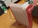 美的（Midea）【樱落】取暖器/电热油汀/油酊电暖器/电暖气家用/烤火炉/13片全屋升温速热/电热器烘衣加湿HYX22K 实拍图
