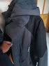 回力冲锋衣男女三合一户外防风防水登山服抓绒衣可拆卸夹克外套灰黑 实拍图