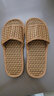 果洛菲（GUOLUOFEI）藤编男女凉拖鞋夏季草编竹子地板软底防滑男士 新型竹底 42-43 实拍图