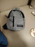 【运动胸包】跑步包男休闲斜挎包手机包防泼水健身包男女通用 灰色 实拍图