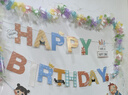 迪普尔生日装饰场景布置彩拉旗带灯套装儿童成人生日快乐装扮道具拉花 实拍图