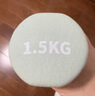 京东京造 彩色浸塑哑铃 男士女士家用哑铃 纯铁哑铃健身器材 3KG两只装 实拍图