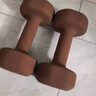 Keep彩色浸塑哑铃男士健身家用器械肌肉塑形墨灰色 5kg*2 实拍图