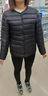 爆款轻薄棉衣女短款2025秋冬新款修身保暖圆领棉服内胆小棉袄外套 黑色-正品【卡码拍大】 L 建议90-100斤 实拍图