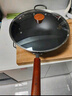 炊大皇铁锅家用无涂层不锈炒锅燃气灶专用炒锅炒菜锅平底锅极铁锅34cm 实拍图