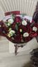 百花馆鲜花速递玫瑰花束生日礼物女士真花礼品送女友老婆同城配送当日达 【初心不负】11朵红玫+桔梗+红豆|JD268 实拍图