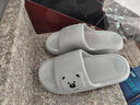 凉拖鞋男士夏季新款室内家居防滑浴室洗澡踩屎感厚底情侣一字拖鞋 灰色 44-45 实拍图