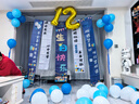 仕彩蓝色主题生日金属气球装饰场景布置男孩周岁生日儿童宝宝派对条幅 实拍图