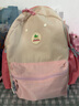 SHUKIKU儿童书包1-3年级小学生超轻防泼水透气背包户外旅游桃子果汁M+码 实拍图