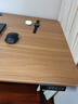 喜米莱【热卖款式】电动升降桌电脑电竞桌台式学习书桌实木办公直播桌子 【单电机】胡桃色+黑腿18mm桌面 长120宽70高75cm 实拍图
